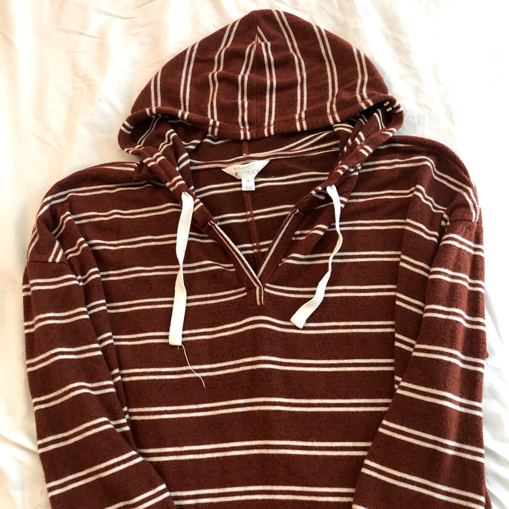 Striped Hoodie Sweater